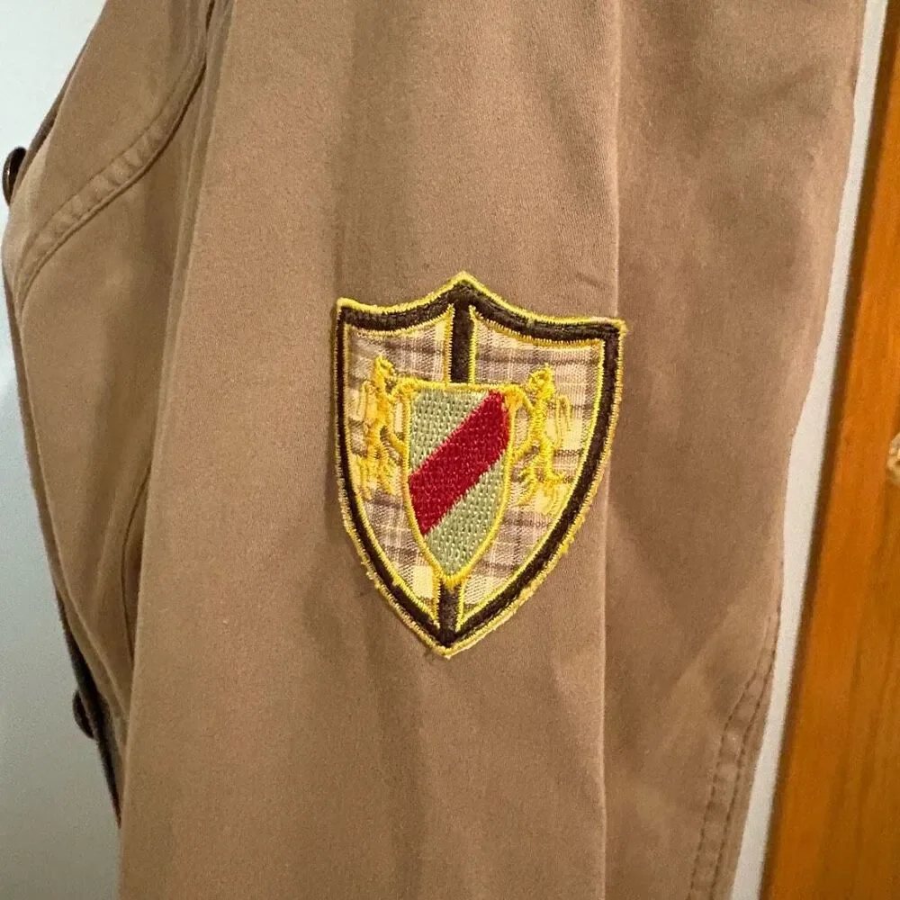 Marc Aurel double breasted military khaki fitted‎ Goge  jacket size EU 42